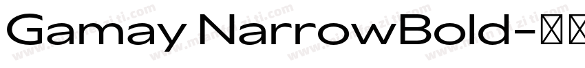 Gamay NarrowBold字体转换